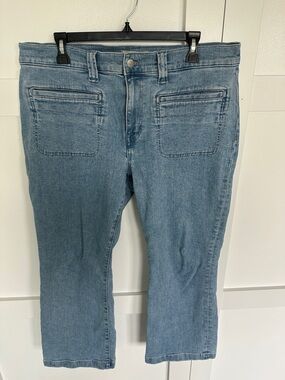 Madewell Light Blue Cropped Straight-Leg Jeans